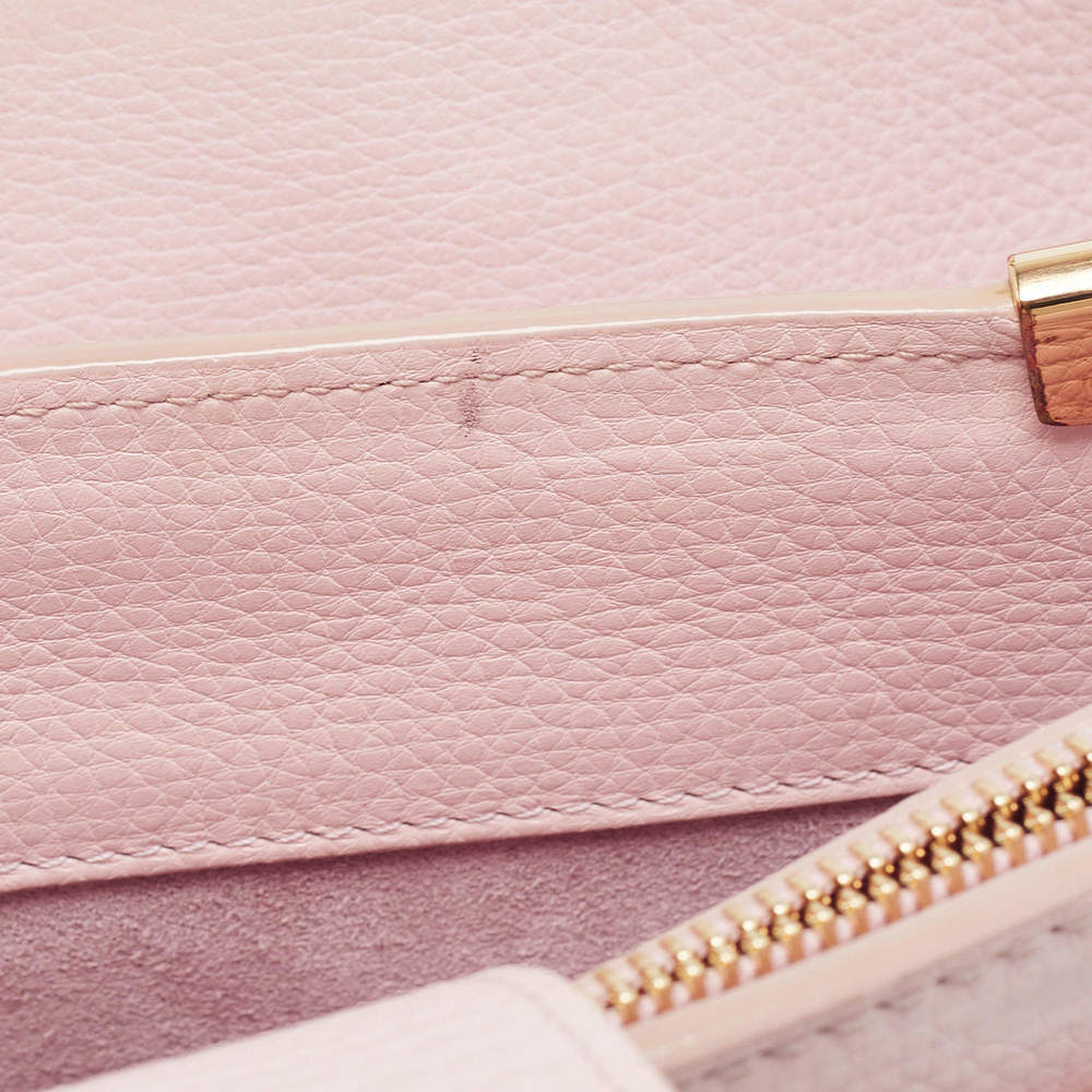 Dolce & Gabbana Pink Grained Leather Tote - Picture 7 of 9
